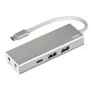 Hama 135758 ezüst USB 3.1 Type-C HUB (2x USB, 1x USB TYPE-C, 3,5MM JACK)