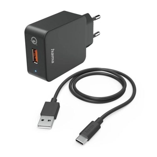 Hama FIC E3 QC 3.0 USB -TYPE-C kábellel hálózati töltő szett