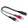 Hama FIC sztereo 3,5mm jack alj- 2rca dugó 0,1m adapter