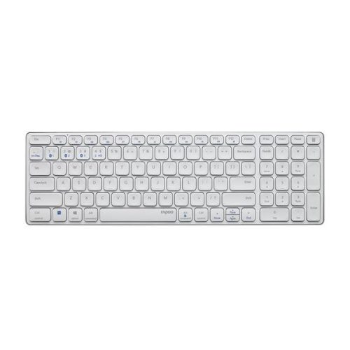 RAPOO E9700M Bluetooth (3.0+4.0) + 2,4GHZ fehér vezeték nélküli billentyűzet