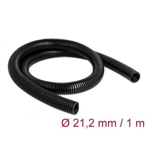 Delock 60458 1mx21,2mm fekete kábelvédő borítás