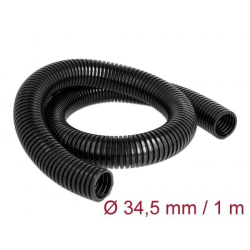Delock 60460 1mx34,5mm fekete kábelvédő borítás