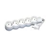 Legrand 695012 ST 3m vezetékkel fehér-szürke 5x2P+F elosztósor