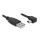 Delock USB 2.0-A apa - USB mini-B 5 tűs könyök apa átalakító kábel, 3m