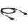 Delock 1m USB Type-C 2.0 apa - USB 2.0 mini-B típusú apa fekete kábel