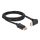 Delock 87051 2m DisplayPort 8K 60Hz apa egyenes - apa 90°-ban lefelé hajlított kábel