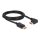 Delock 87063 2m DisplayPort 8K 60Hz apa egyenes - apa 90°-ban jobbra hajlított kábel