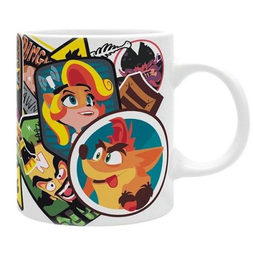 Crash Bandicoot "Sticker Crash" 320ml bögre