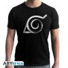Naruto Shippuden "Konoha" fekete féri póló, XL méret