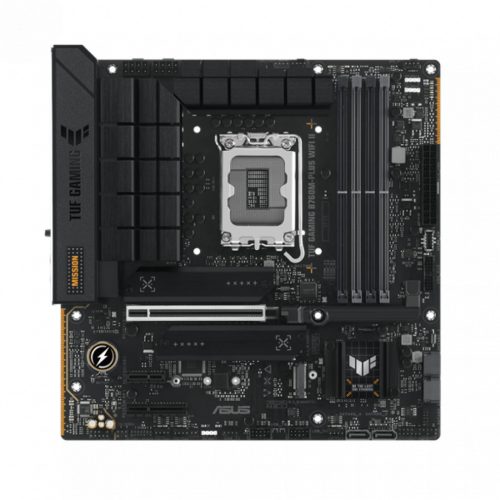 Asus Alaplap - Intel TUF GAMING B760M-PLUS WIFI II s1700 (B760, 4xDDR5 7800+MHz, 4xSATA3, 2xM.2, HDMI+DP)