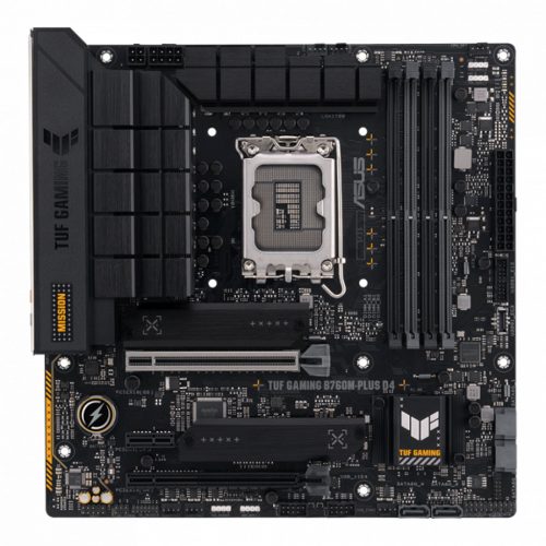 Asus Alaplap - Intel TUF GAMING B760M-PLUS D4 s1700 (B760, 4xDDR4 5333MHz, 4xSATA3, 2xM.2, HDMI+DP)