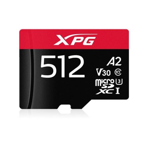 ADATA XPG 512GB SD micro XPG (SDXC Class 10 UHS-I) (AUSDX512GUI3XPGA2-R) gamer memória kártya