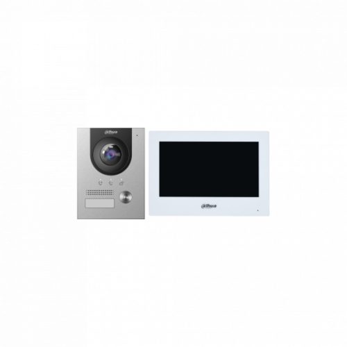 Dahua IP video kaputelefon szett - KTD02(F) (VTH2622GW-W + VTO2202F-L + VTM114)