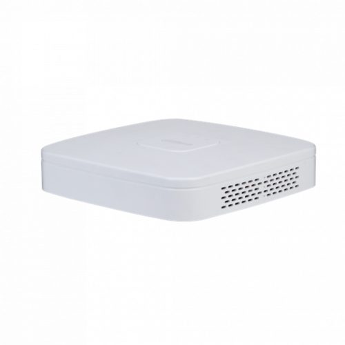 Dahua NVR Rögzítő - NVR4108-4KS2/L (8 csatorna, H265, 80Mbps rögzítési sávszélesség, HDMI+VGA, 2xUSB, 1x Sata, AI)