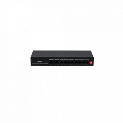 Dahua PoE switch - PFS3010-8ET-65 (8x 100Mbps PoE port + 2x 100Mbps uplink, 65W)