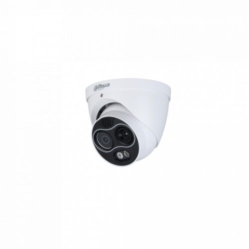 Dahua IP Turret hőkamera - TPC-DF1241-B3F4-S2 (256x192, 3,5mm / 4MP, 4mm, ICR, IR30m, IP67, WDR, audio, I/O, PoE)