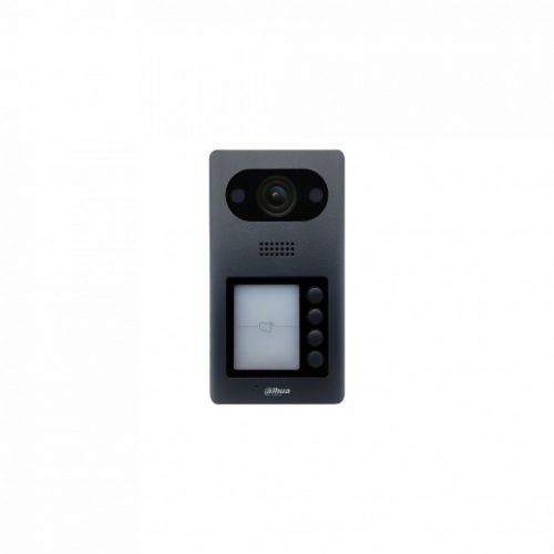 Dahua IP video kaputelefon - VTO3211D-P4 (4gombos, kültéri egység, 2MP, IP65, ICR,audio,RFID olvasó,I/O,IK08,12VDC/PoE)