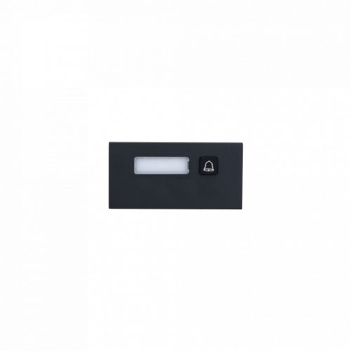 Dahua nyomógomb bővítő modul - VTO4202FB-MB1 (1 nyomógombos, VTO4202F moduláris IP video kaputelefon egységhez, fekete)