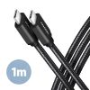 Axagon BUCM3-CM10AB USB-C 3.2 Gen 1 - USB-C 1 m fekete kábel