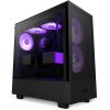 NZXT H5 Flow 2023 RGB All Black Edition Fekete (Táp nélküli) ablakos MATX ház