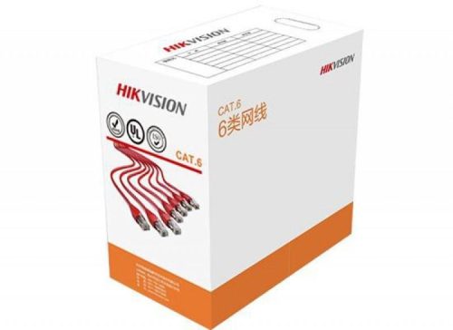 Hikvision UTP fali kábel, cat6; 305 fm; dobozos kiszerelés; 0,565 mm rézmag