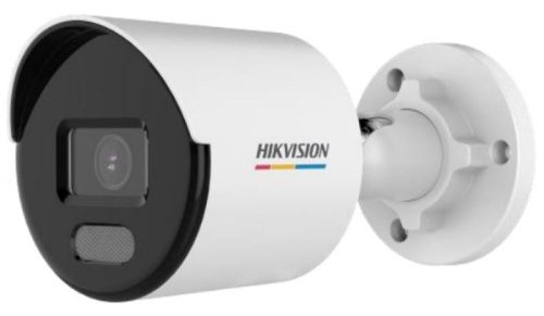 Hikvision 4 MP WDR fix ColorVu IP csőkamera; láthatófény; beépített mikrofon