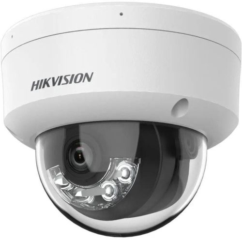 Hikvision 4 MP fix EXIR IP dómkamera; IR/láthatófény; beépített mikrofon