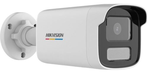 Hikvision 4 MP WDR fix ColorVu IP csőkamera; láthatófény; beépített mikrofon