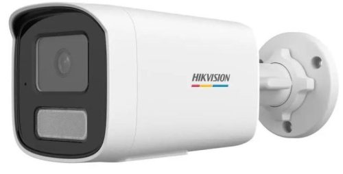 Hikvision 4 MP fix ColorVu IP csőkamera; IR/láthatófény; beépített mikrofon