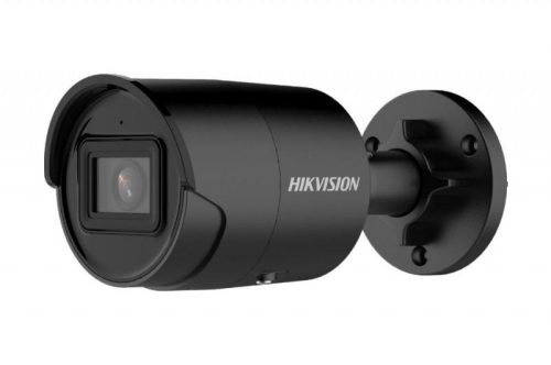 Hikvision 6 MP WDR fix EXIR IP csőkamera; mikrofon; fekete