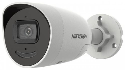 Hikvision 6 MP AcuSense WDR fix EXIR IP csőkamera 40 m IR-távolsággal; mikrofon; fény- és hangriasztás