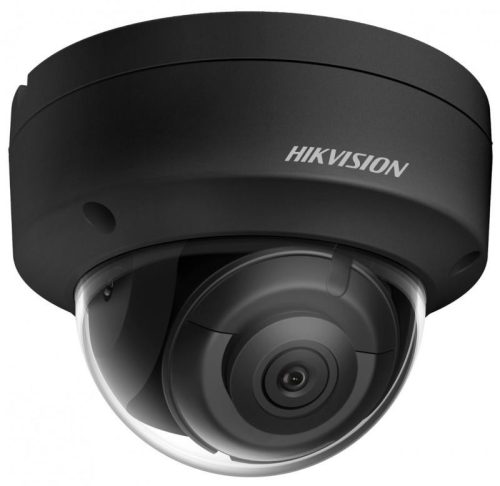 Hikvision 4 MP WDR fix EXIR IP dómkamera; hang I/O; riasztás I/O; fekete