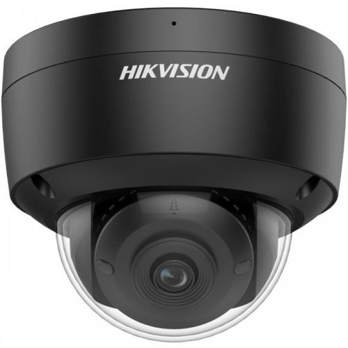 Hikvision 4 MP WDR fix ColorVu AcuSense IP dómkamera; riasztás I/O; hang I/O; mikrofon; fekete