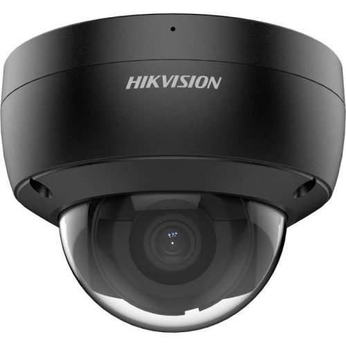 Hikvision 6 MP WDR fix EXIR IP dómkamera; hang I/O; riasztás I/O; fekete