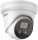 Hikvision 4 MP WDR fix EXIR AcuSense IP turret kamera; beépített mikrofon; fény/hangriasztás; riasztás I/O