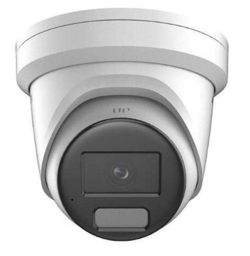 Hikvision 4 MP WDR fix ColorVu IP turret kamera; IR/láthatófény; fény- és hangriasztás; beépített mikrofon
