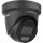 Hikvision 6 MP WDR fix ColorVu AcuSense IP turret kamera; láthatófény; beépített mikrofon; fekete