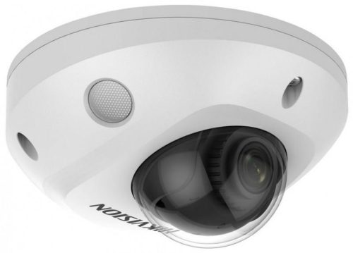 Hikvision 4 MP AcuSense WDR fix EXIR IP mini dómkamera; hang I/O; riasztás I/O; mikrofon; wifi