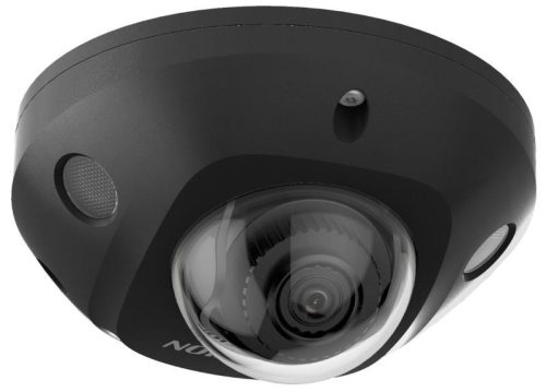 Hikvision 6 MP WDR fix EXIR AcuSense IP mini dómkamera; mikrofon; hang I/O; riasztás I/O; fekete