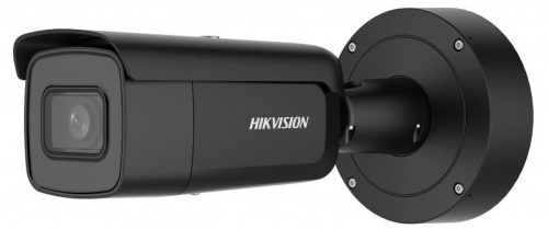 Hikvision 8 MP AcuSense WDR motoros zoom EXIR IP csőkamera; hang I/O; riasztás I/O; integrált RJ45; fekete