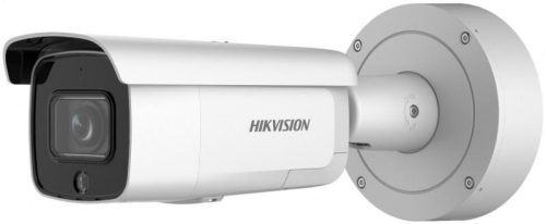 Hikvision 8 MP WDR motoros zoom AcuSense EXIR IP csőkamera; integrált RJ45; mikrofon; fény- és hangriasztás