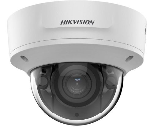 Hikvision 4 MP AcuSense WDR motoros zoom EXIR IP dómkamera; riasztás I/O; hang I/O