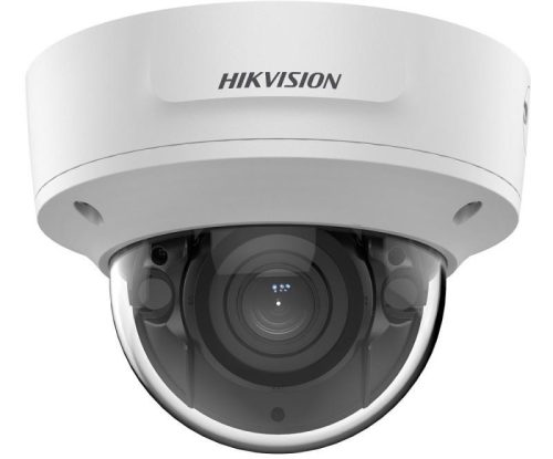 Hikvision 8 MP AcuSense WDR motoros zoom EXIR IP dómkamera; hang I/O; riasztás I/O;