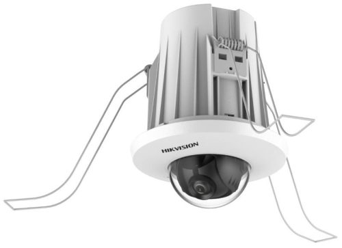 Hikvision 2 MP AcuSense WDR fix IP mini dómkamera; mikrofon; mennyezetbe süllyeszthető