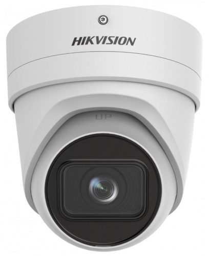 Hikvision 5MP@20fps/4MP@25fps AcuSense WDR motoros zoom EXIR IP turret kamera; hang I/O; riasztás I/O