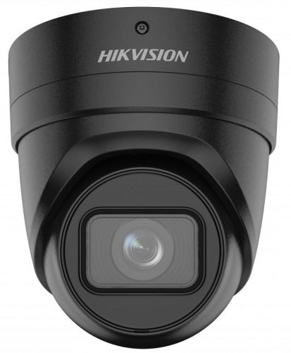 Hikvision 8 MP AcuSense WDR motoros zoom EXIR IP turret kamera; hang I/O; riasztás I/O; fekete