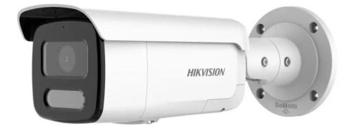Hikvision 8 MP WDR fix ColorVu IP csőkamera; IR/láthatófény; fény- és hangriasztás; beépített mikrofon