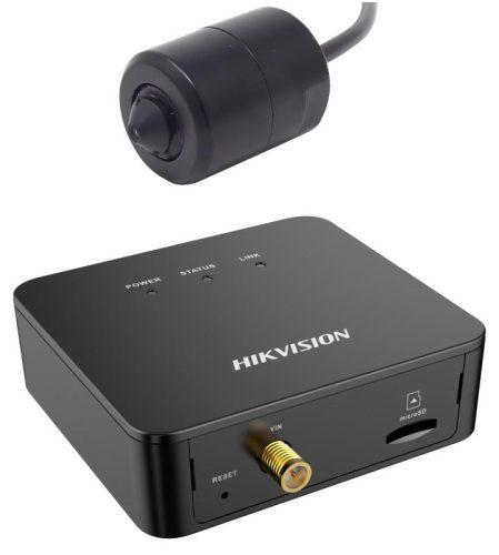 Hikvision 2 MP WDR rejtett IP kamera 1 db befúrható kamerafejjel; riasztás I/O; hang I/O