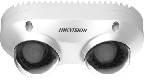 Hikvision PanoVu Dual-Directional 2x5 MP EXIR IP panorámakamera; hang I/O; riasztás I/O