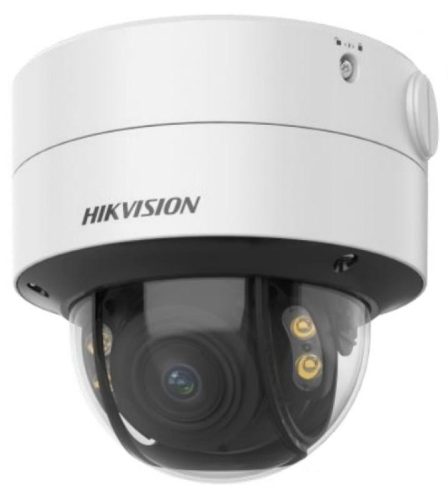 Hikvision 2 MP ColorVu THD vandálbiztos motoros zoom dómkamera; OSD menüvel; PoC